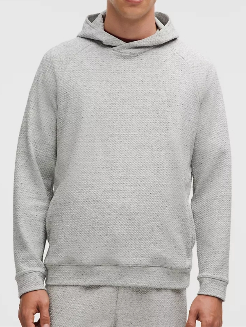 lululemon Ease The Day Hoodie Heathered Melody  Light Grey Black